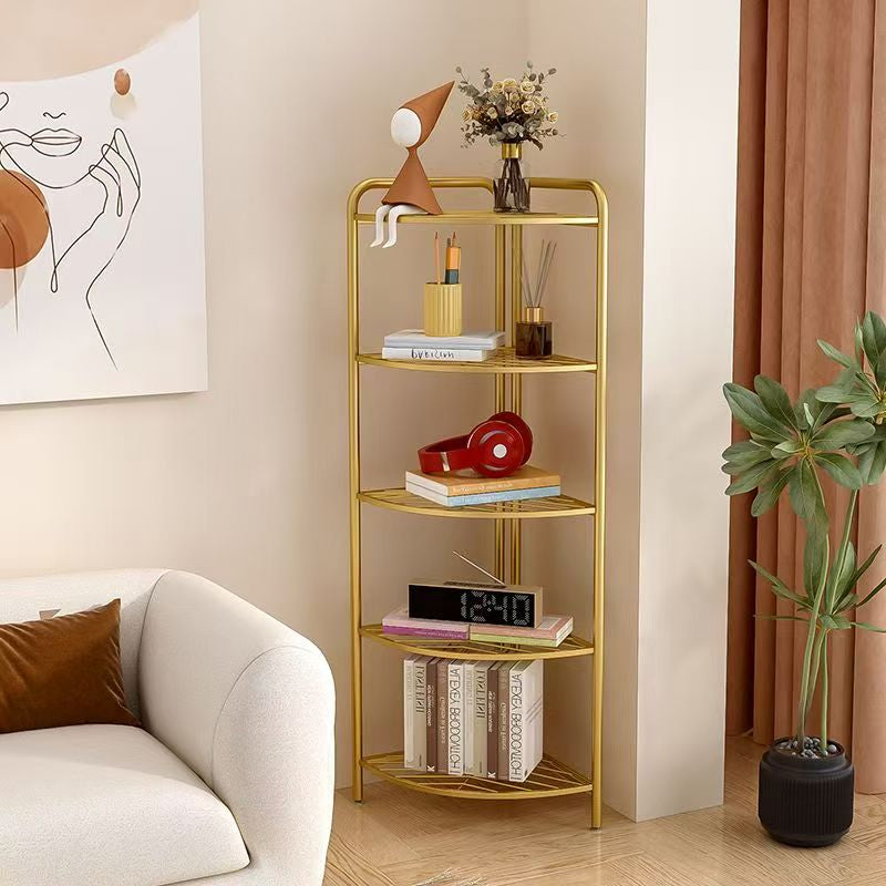 Modern Multi Layer Removable Storage Rack Hot Selling Triangle Folding Kitchen Display Stand Bathroom Floor Kitchen Carts