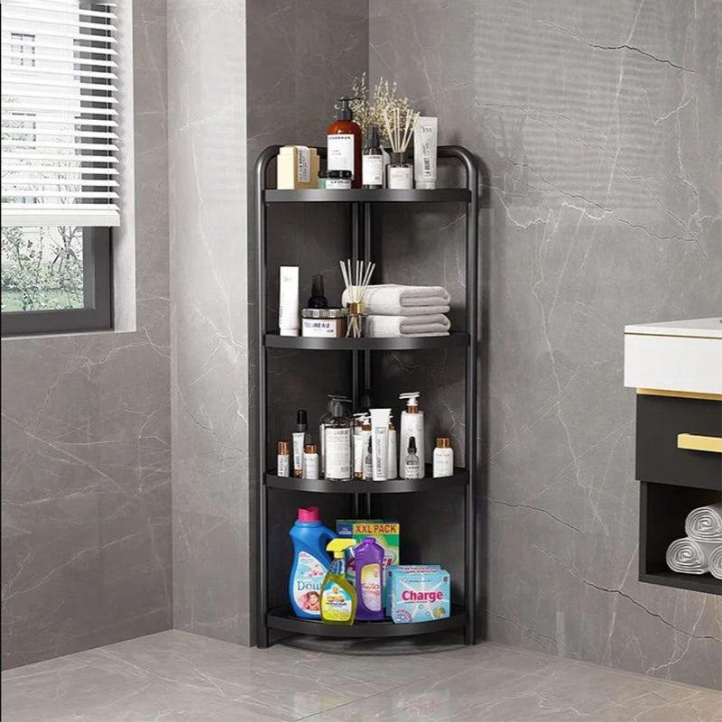Modern Multi Layer Removable Storage Rack Hot Selling Triangle Folding Kitchen Display Stand Bathroom Floor Kitchen Carts