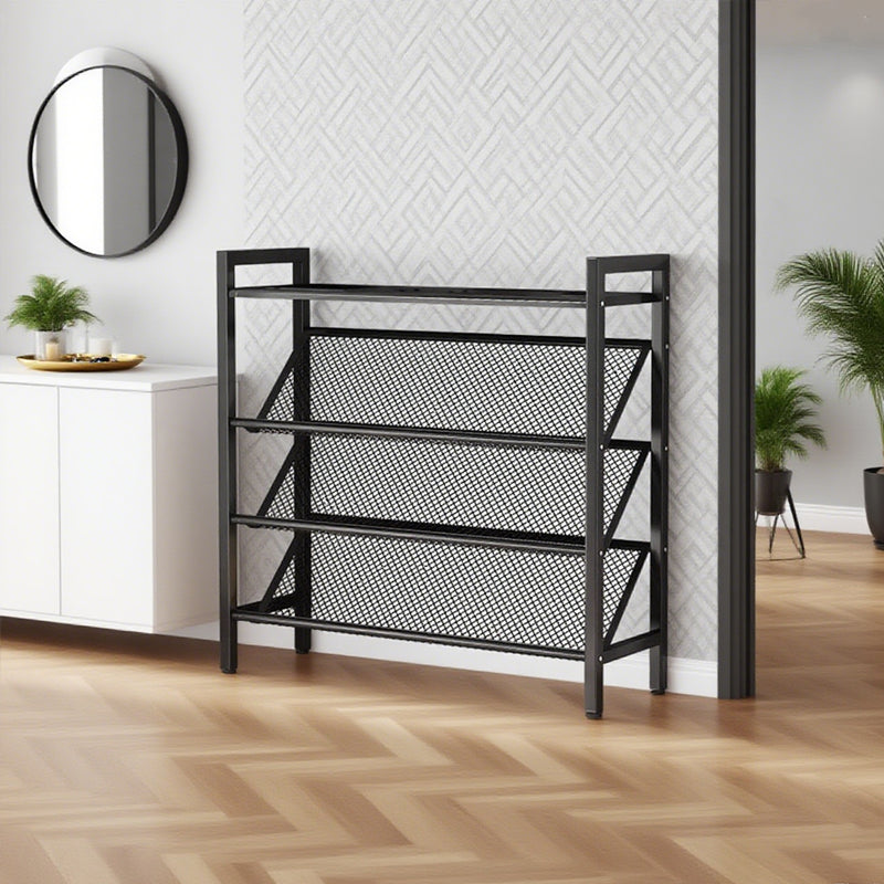 Free Combination Shoe Rack Simple Group Device Shelf Slit Household Floor Storage Rack Narrow Simple Free Assemble Shoes Rack