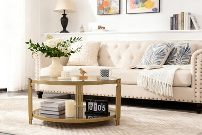 Factory Price Tempered Glass Coffee Table Art Luxury Salon Furniture Stainless Steel Base Marble Top Living Room Coffee Table