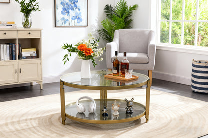 Luxury Modern Design Gold Polished Stanieless Steel Tempered Glass Top Rectangle Coffee Table
