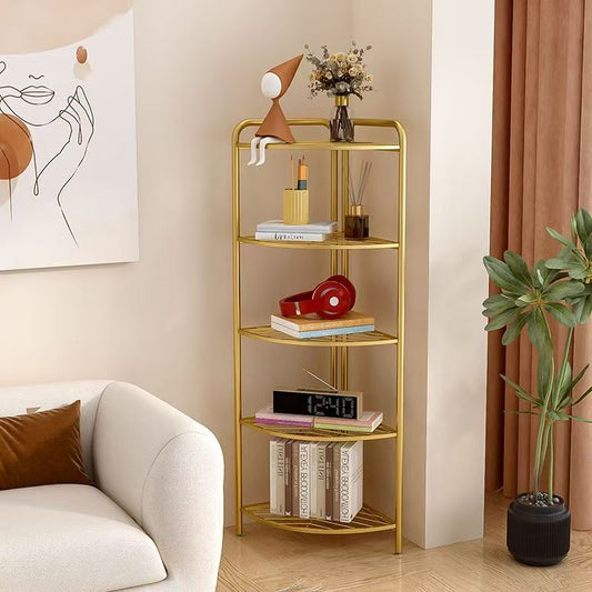 Modern Multi Layer Removable Storage Rack Hot Selling Triangle Folding Kitchen Display Stand Bathroom Floor Kitchen Carts