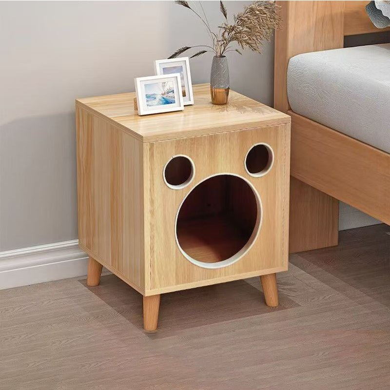 Round Multifunctional Bedside Table Clock With Storage Accepts Customized Logo Business Gifts