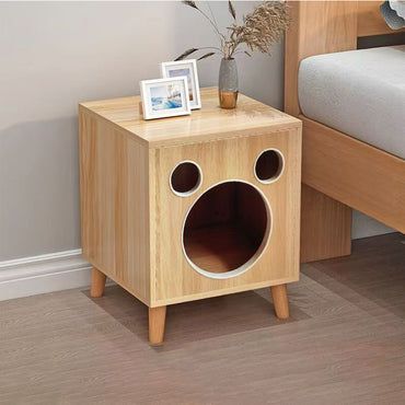 OEM ODM Pet Furniture Rectangular Bedside Table Cat Sleeping Multifunctional Cat Bed