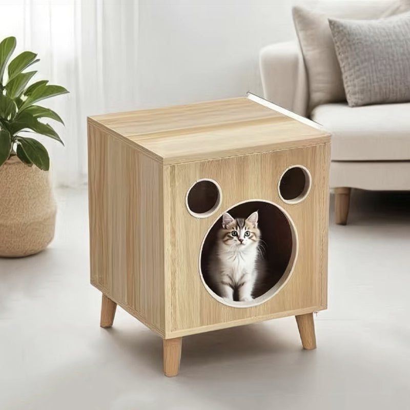 OEM ODM Pet Furniture Rectangular Bedside Table Cat Sleeping Multifunctional Cat Bed